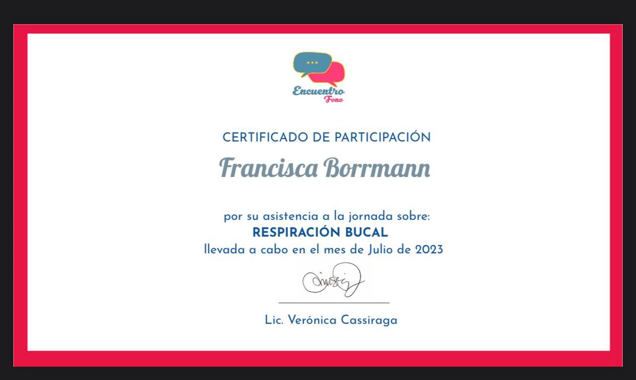 Encuentro Foro Respiración Bucal